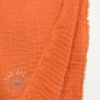 Katoenen stof STRETCH Baby orange