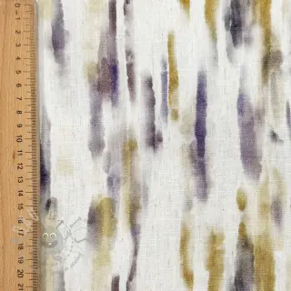 Viscose met linnen Natural Lin Lina green digital print