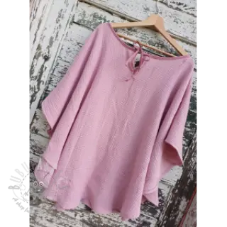 Dubbelgaas/mousseline light lilac ORGANIC