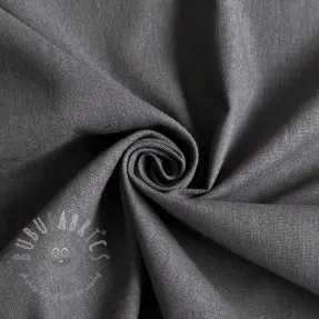 Katoenen stof met linnen PREMIUM dark grey