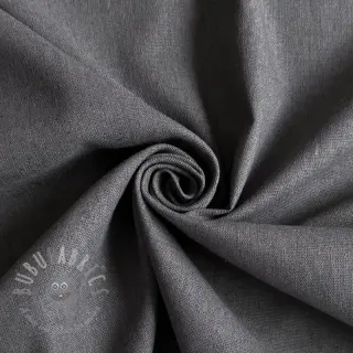 Katoenen stof met linnen PREMIUM dark grey