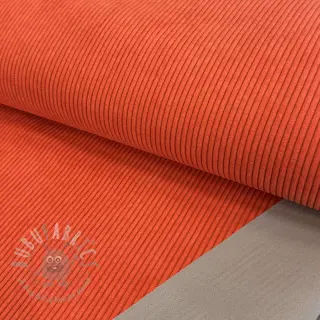 Ribfluweel HUGGY orange spicy