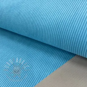 Ribfluweel HUGGY turquoise
