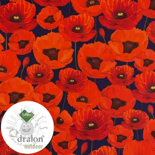 Decoratiestof met teflonbehandeling POPPY GARDEN