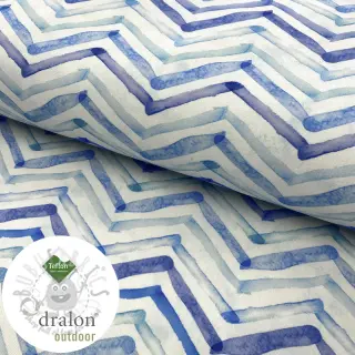 Decoratiestof met teflonbehandeling WATERCOLOUR ZIGZAG