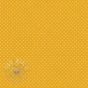 Katoenen stof Petit dots yellow