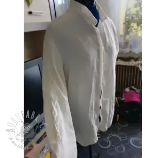 Viscose met linnen CRINCLE SIMPLY NATURAL