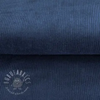 Ribfluweel dark cobalt
