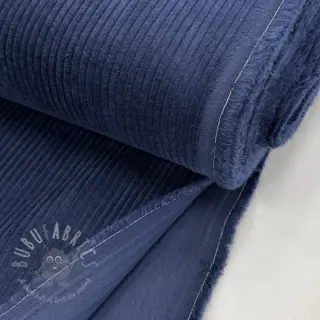 Ribfluweel dark cobalt