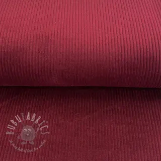 Ribfluweel wine red