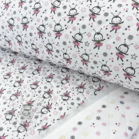 Katoenen stof QUILTING Elisabetta rose