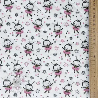 Katoenen stof QUILTING Elisabetta rose