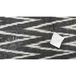 Katoenen stof IKAT grey design En 2e keus