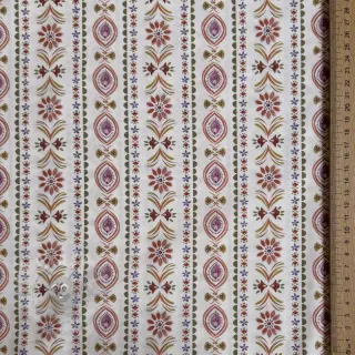 Katoenen stof Motif stripe off white digital print