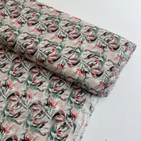 Viscose RAYON POPLIN Diverse graphics design E digital print