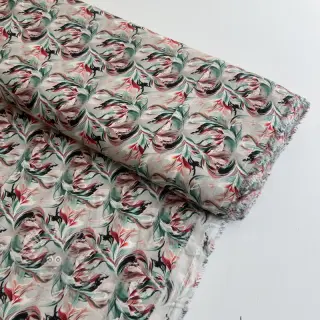Viscose RAYON POPLIN Diverse graphics design E digital print