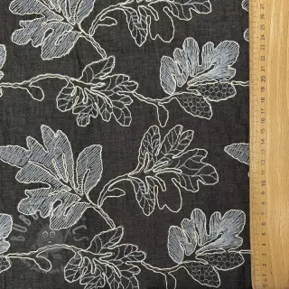 Katoenen stof JEANS EMBROIDERY Lisa design D