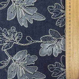Katoenen stof JEANS EMBROIDERY Lisa design B