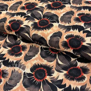 Viscose met linnen Sunlower design B digital print