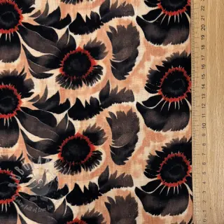 Viscose met linnen Sunlower design B digital print