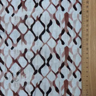 Viscose met linnen Ivy Diamonds design En digital print