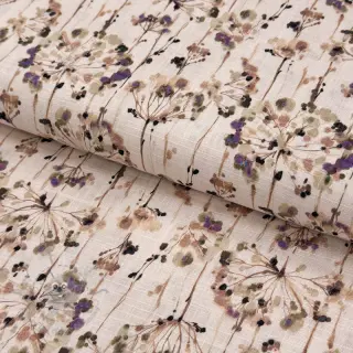 Viscose met linnen Agapanthus design C digital print