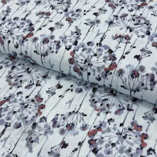 Viscose met linnen Agapanthus design B digital print