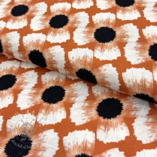 Viscose met linnen Waxflower design A digital print
