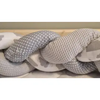 Katoen met wafelbinding grey