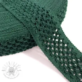 Elastiek gevlochten 5 cm bottle green