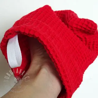 Katoen met wafelbinding red