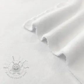 Geruwde sweaterstof JOGGING white