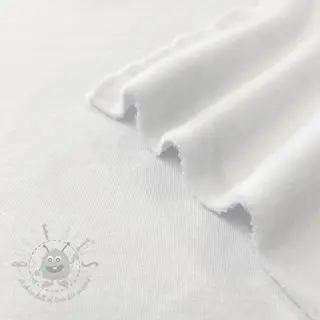 Geruwde sweaterstof JOGGING white