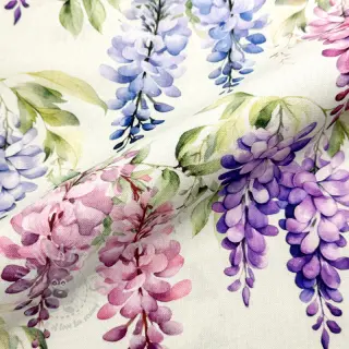 Decoratiestof Serene Wisteria Charm digital print