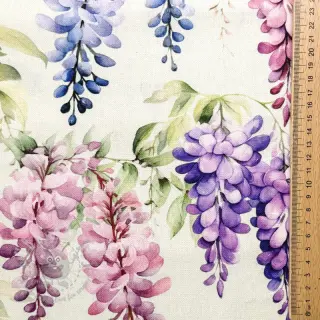 Decoratiestof Serene Wisteria Charm digital print