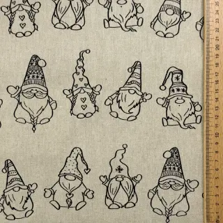 Dekoračná látka Linenlook premium Tomte Jolly Line