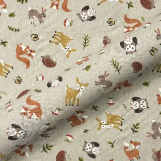 Decoratiestof Linenlook premium Forest Friend Animal
