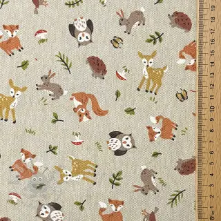 Decoratiestof Linenlook premium Forest Friend Animal