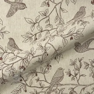 Decoratiestof Linenlook premium Branch Bird Song