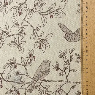 Decoratiestof Linenlook premium Branch Bird Song