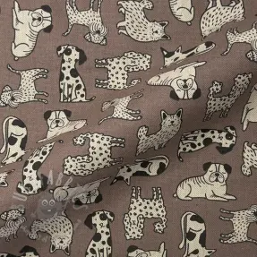 Decoratiestof Linenlook premium Dog Wildlife Art