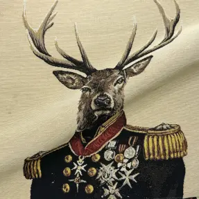 Dekoračná látka GOBELIN PREMIUM Deer Admiral Statue PANEL