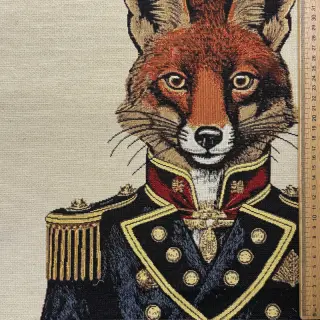 Dekoračná látka GOBELIN PREMIUM Fox Admiral Statue PANEL
