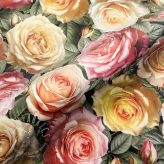Decoratiestof VELVET Romantic Rose Charm