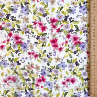 Viscose RADIANCE Flower Uma white digital print