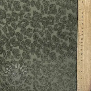 Badstof Animal skin dark green
