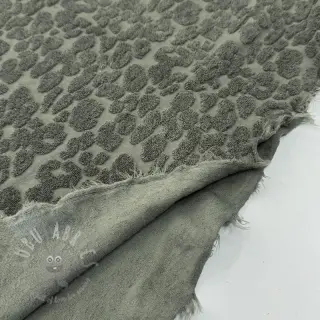 Badstof Animal skin dark green