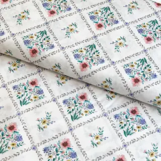 Bavlnená látka Flowers Tara off white design A digital print