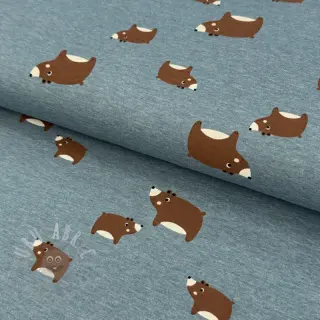 Tricot Bears smoke blue melange