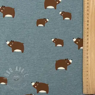 Tricot Bears smoke blue melange